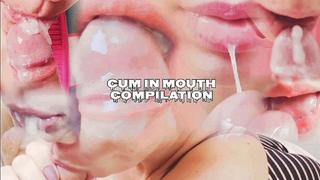 Best Mix Of of Cumshots in the Mouth of Stepdaughter Aby Loved - Close Up