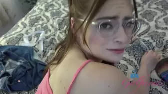 Sexy and nerdy homemade licks rod and gets rammed (Reese Robbins)