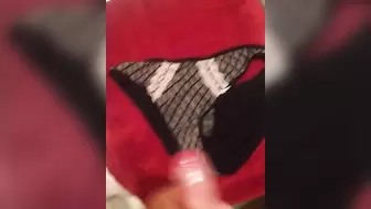 Cumming on my Girlfriends Panties..