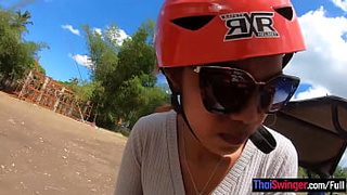 ATV buggy tour with his Chinese gf had them fucking at home afterwards