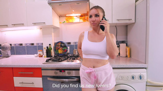 Cheating wifey nailed in the kitchen Andre Love 4k ENG sub