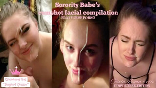 Sorority babe's cum-shot sperm shot compilations