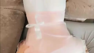 Feminising my sissy boi boy and pegging his tight hole and filling his mouth with sperm