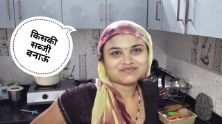Wild Housewife Indian Desi bhabhi With Cooking Making by - VinodShorts