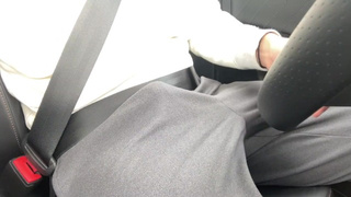Horny and hard wang driving in sport pants