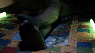 Perfect Toes Peeking Through Hot Fishnets
