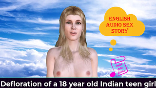 English Audio Sex Story -defloration of a 18 Year Older Indian Youngster Lady on Her Birthday - Erotic Audio Story