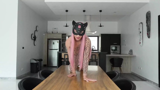 Cosplay Horny Cat! Missionary, SELF PERSPECTIVE ORAL SEX, Doggy, Footjob, Jizz on Feet!