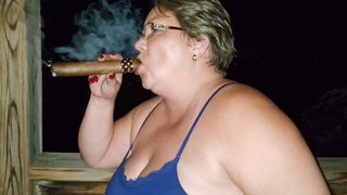 Big Cigar Smoking