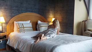 Homemade Blonde Older Wifey Likes Massage Sex and Footjob