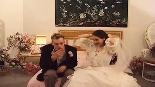 A busty French bride gets a hard-core fuck from her new fiance