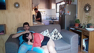 Cuckolding My Husband In The Kitchen While I Fuck His Best Friend -kellyhotstepmom