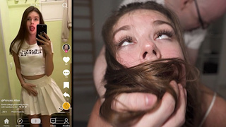 WE FOUND HER ON TIKTOK - College Sweetie WRECKED By 2 Giant Rods - Princess Alice