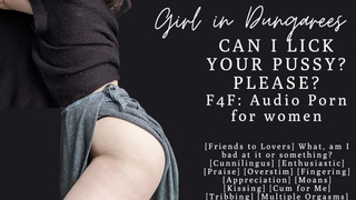 F4F | ASMR Audio Porn for women | Can I suck your vagina, please? | Cunnilingus and Tribbing