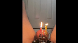 Celebrating 1k total views with candles in cage