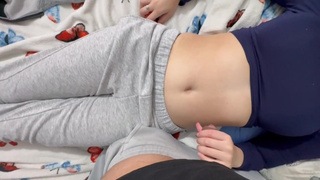 belly button, my Gf cum-shot