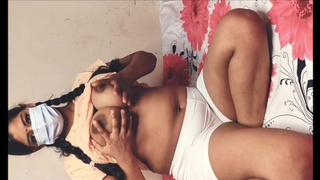 Indian Chubby Chick Showing Her Perfect Body - Self perspective