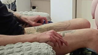 I do bj oral sex and jerk off a friend's cock until he cumming