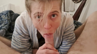 Blonde girfriend treats me POINT OF VIEW