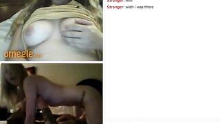 OMEGLE TEEN WITH PERFECT TITS WATCHES ME FUCK MY GIRLFRIEND