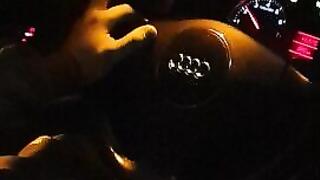 Joy Ride! HORNY Girlfriend Pleases him with Blowjob while Driving!