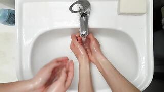 Quarantine Hand Washing, me and my Girlfriend