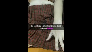 Your School-chick Gf Cheats you in Sex-Party at Home Party! [cuckold Snapchat Compilation]
