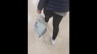 Lezbo Step Mom Titties Flash in Public Supermarket get Boned by Step Son