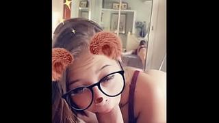 Snap chat blowing and fucking